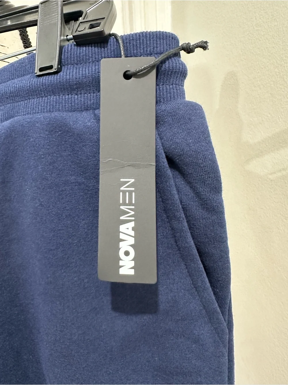 Fashion Nova Men's Navy Drawstring Athletic Shorts